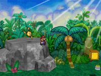 une photo d'Ã©cran de Paper Mario sur Nintendo 64